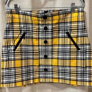 Veronica Beard Plaid Mini Skirt